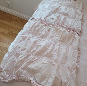 2 pink simply shabby chic shams